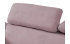 Rohová sedacia súprava Viera, ružová látka, pravý roh