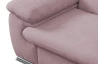 Rohová sedacia súprava Viera, ružová látka, pravý roh