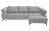 Rohová sedacia súprava Paris, svetlo šedá látka, pravý roh