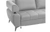 Rohová sedacia súprava Paris, svetlo šedá látka, pravý roh