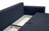 Pohovka rozkladacia na lôžko Genf, tmavo modrá látka