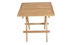 Záhradný konferenčný stolík Jakarta 50x50 cm, skladacia, teak