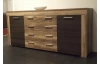 Široká komoda Boom, saténový orech/hnedá, 175 cm