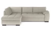 Rohová sedacia súprava Tokio, šedo-béžová látka, ľavý roh
