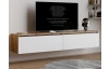 Závesná TV skrinka Asko Living, 180 cm, dub artisan/biela