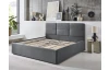 Posteľ Domango 180x200 cm, stredne šedá látka