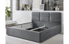 Posteľ Domango 180x200 cm, stredne šedá látka