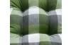 Záhradný polster Karo 40x40 cm, zelený/šedý