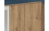 Šatníková skriňa Ben, 270 cm, doskový dub/biela