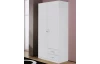 Šatníková skriňa Case, 91 cm, biela
