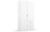 Šatníková skriňa Case, 91 cm, biela