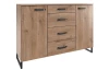 Úložná komoda so zásuvkami Detroit, doskový dub