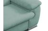 Rohová sedacia súprava Viera, mentolovo zelená látka, ľavý roh