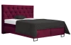 Posteľ Amy 180x200 cm, vínovo červená látka