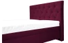Posteľ Amy 180x200 cm, vínovo červená látka