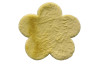 Detský koberec Animal, tvar kvety, žltý