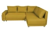 Rohová sedacia súprava Beate, žltá látka, pravý roh