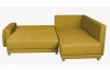 Rohová sedacia súprava Beate, žltá látka, pravý roh