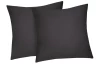Obliečka na vankúš (2 ks) Satin 40x40 cm, antracitový