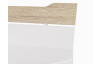 Posteľ s úložnými zásuvkami Asko 180x200 cm, biela/dub sonoma