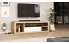 TV stolík Ever, dub wotan/biely