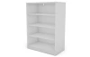 Polovysoký regál Carlos, biely, šírka 75 cm