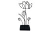 Dekorácia Kvetinová soška 29 cm, čierna