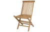 Skladacia záhradná stolička Ciberon, teak
