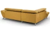 Rohová sedacia súprava Estelle, žltá látka, ľavý roh