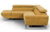 Rohová sedacia súprava Estelle, žltá látka, ľavý roh