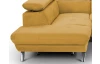 Rohová sedacia súprava Estelle, žltá látka, ľavý roh