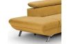 Rohová sedacia súprava Estelle, žltá látka, ľavý roh