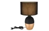 Stolná lampa Valentino, čierna/zlatá