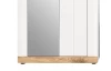 Predsieňová šatníková skriňa s policami Laredo, biela/dub nox