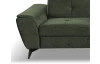 Rohová sedacia súprava Sergio, mechově zelená látka, pravý roh