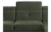 Rohová sedacia súprava Sergio, mechově zelená látka, pravý roh