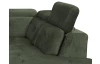 Rohová sedacia súprava Sergio, mechově zelená látka, pravý roh