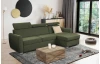 Rohová sedacia súprava Mistic, lesná zelená látka