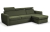 Rohová sedacia súprava Mistic, lesná zelená látka
