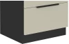 Dolná zásuvková kuchynská skrinka Arona, 60 cm, kašmírová/čierna