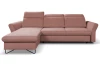 Rohová sedacia súprava Star, staroružová látka