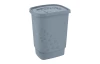 Kôš na prádlo Flowers 55 l, šedý