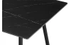 Jedálenský stôl Agne 120x80 cm, čierny  mramor