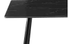 Jedálenský stôl Agne 120x80 cm, čierny  mramor