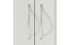 Šatníková skriňa so zrkadlami Leporolo 156 cm, biela mat