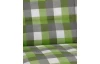 Záhradný polster Karo 50x118 cm, zelený/šedý