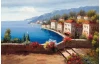 Obraz na plátne Malebné mestečko 116x76 cm, efekt ručnej maľby