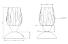 Stolná lampa Cup R59431007