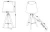 Stolná lampa Tripod