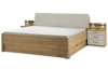 Posteľ s úložným priestorom Kanada 180x200 cm, dub bianco/šedá